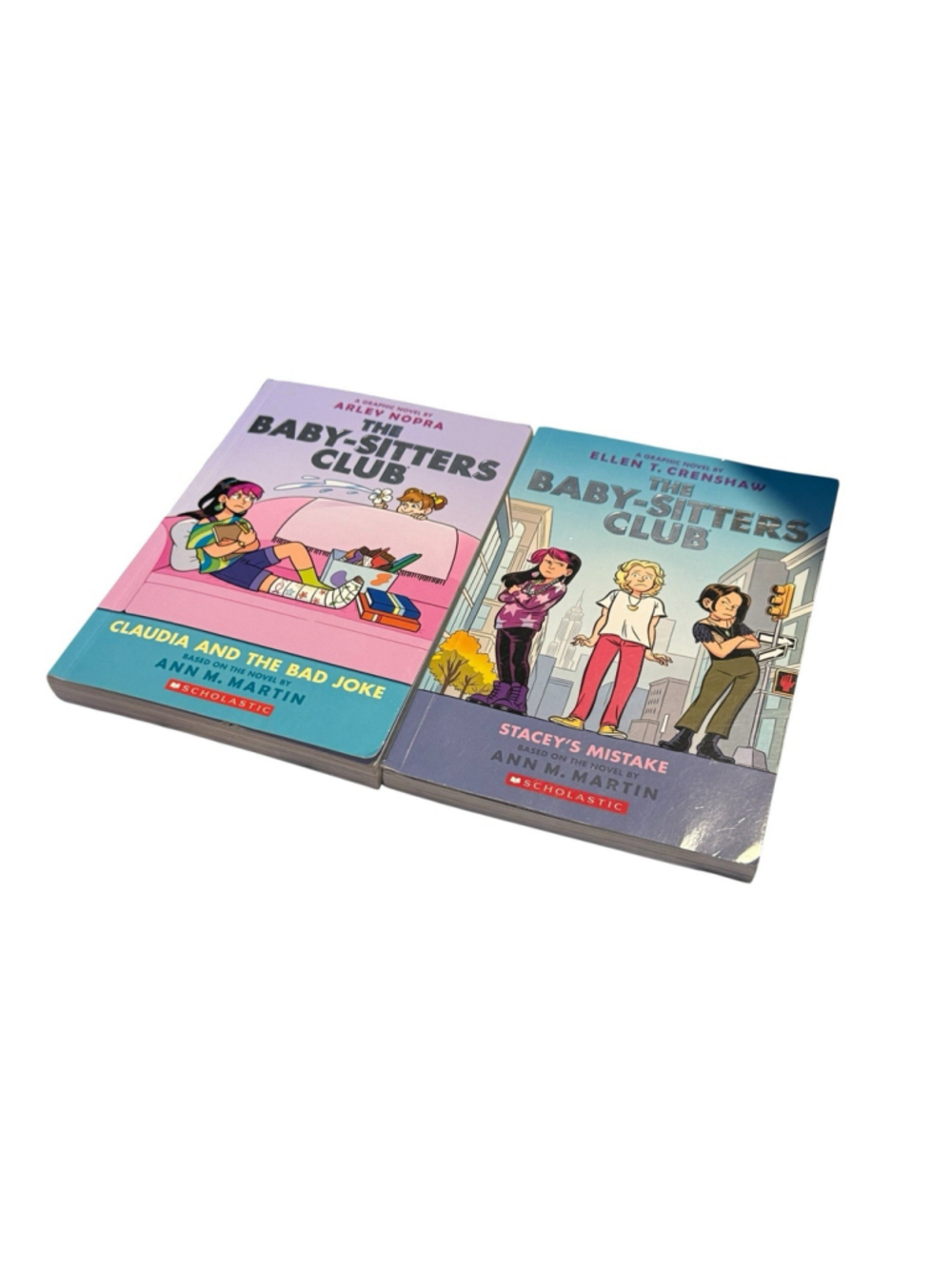 Baby-Sitters Club Graphic Novel Lot of 2 Claudia and Bad Joke Stacey’s Mistake
